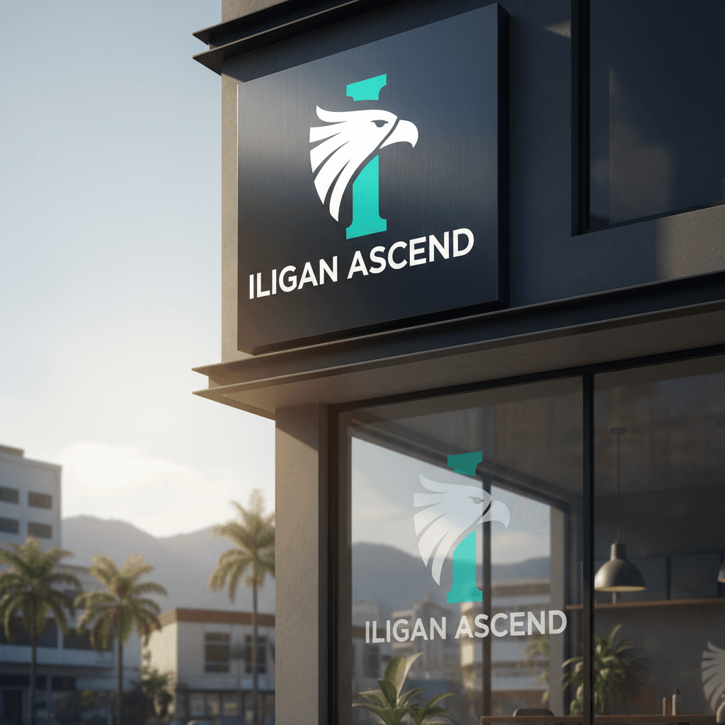 Logo displayed on business storefront or signage